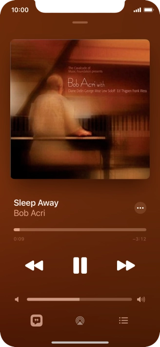 Press arrow right to go to the next audio file.