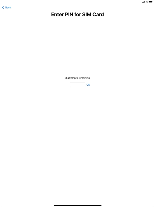 If your SIM is locked, key in your PIN and press OK.