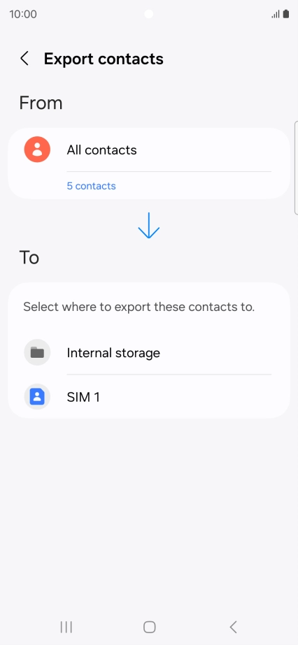 Press the name of the SIM.