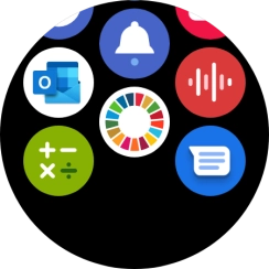 Press the email message icon.