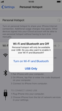 If Wi-Fi is turned off, press Turn on Wi-Fi and Bluetooth.