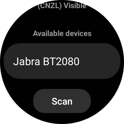 Press the required device.