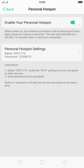 Press the Home key to return to the home screen.