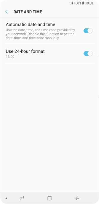 Press the Home key to return to the home screen.
