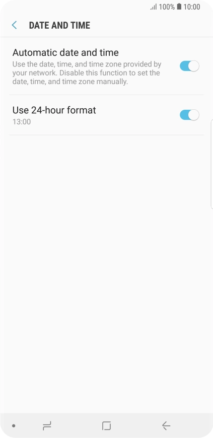 Press the Home key to return to the home screen.