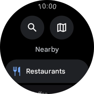 Press the search icon.