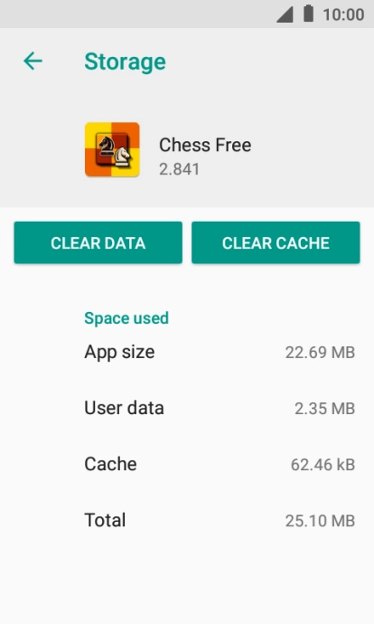 Press CLEAR CACHE.