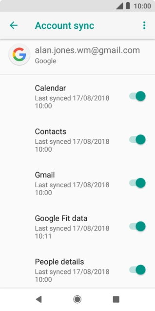 Press the Home key to return to the home screen.