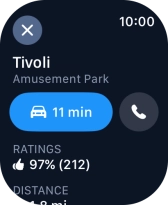Press the start journey icon.