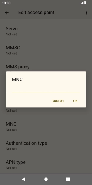 Key in 03 and press OK.