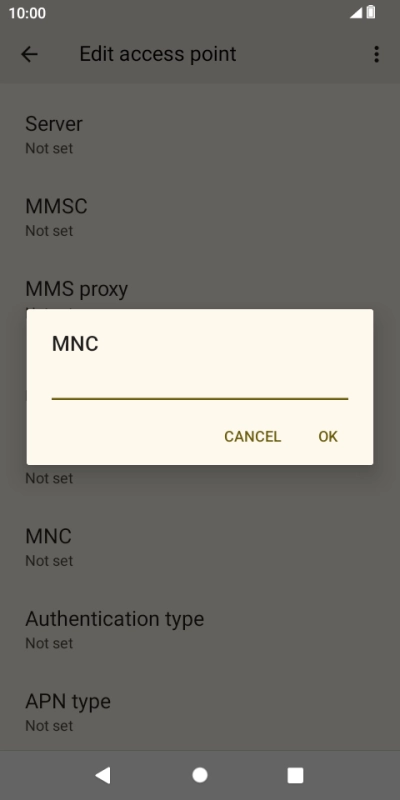Key in 03 and press OK.