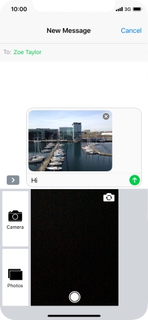 Press the send icon.