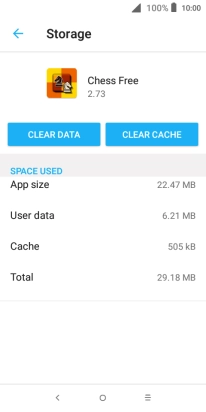 Press CLEAR CACHE.