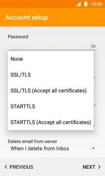 Press None to turn off the function.