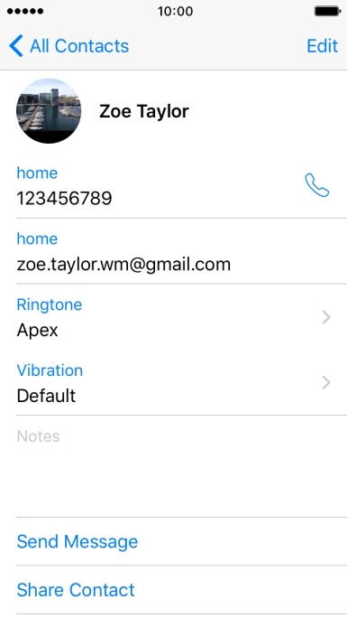 Press the Home key to return to the home screen.