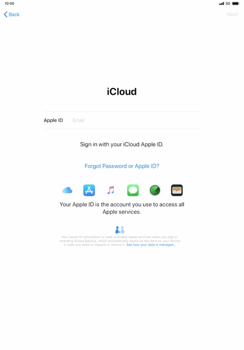 Press the field next to 