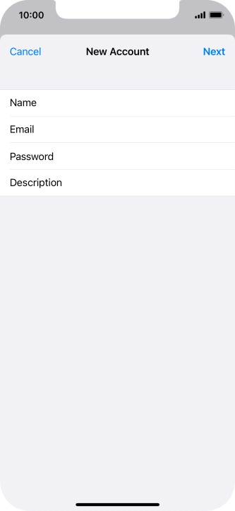 Press Description and key in the required name.