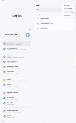 Press Intelligent Wi-Fi.