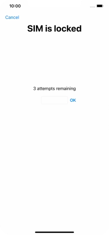 If your SIM is locked, key in your PIN and press OK.