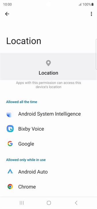 Press the required app.
