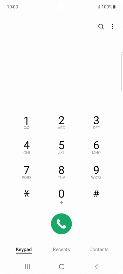 Press the menu icon.