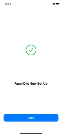 Press Done. If you haven't previously selected a phone lock code, key in a code of your own choice twice.