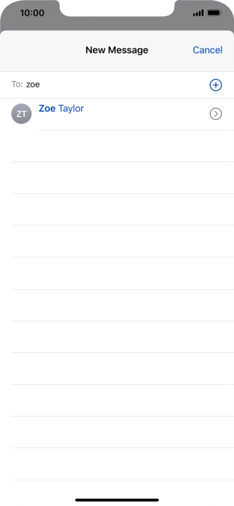 Press the required contact.