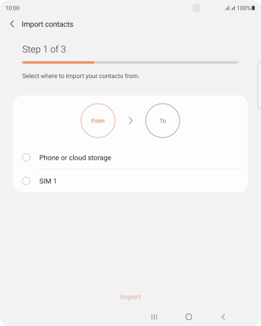 Press the name of the SIM.
