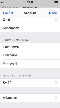 Press SMTP.