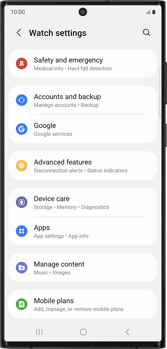 On your phone: Press Manage content.