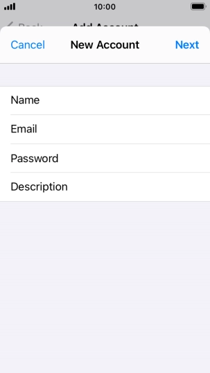 Press Description and key in the required name.
