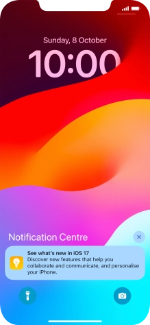 Press the required notification and follow the instructions on the screen to use the selected function.