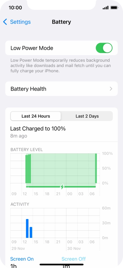 Slide your finger upwards starting from the bottom of the screen to return to the home screen.