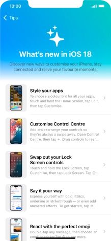 Slide your finger upwards starting from the bottom of the screen to return to the home screen.