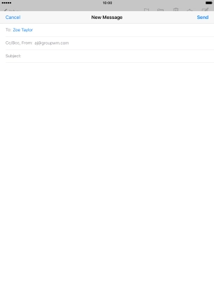 Press Subject and key in the required subject.