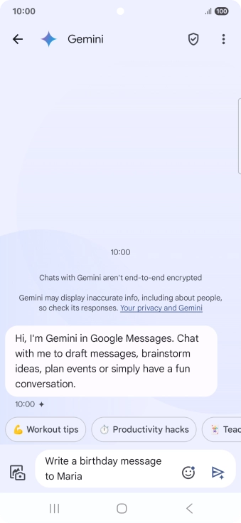 Write or say in your own words which topic you would like to use.