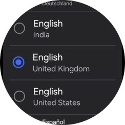 Press the required language.