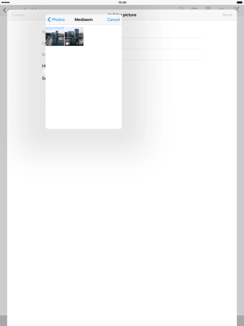 Press the required picture or video clip.