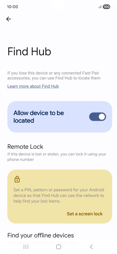Press the Home key to return to the home screen.