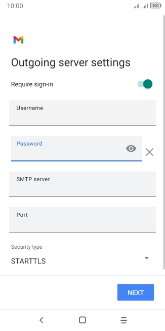 Press the field below 