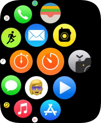 Press the email message icon.