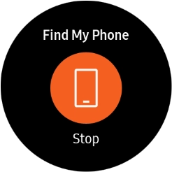 Press Stop when you've found your phone.