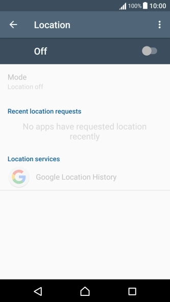 Press the indicator to turn the function on or off.
