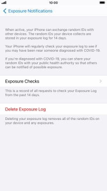 Press Delete Exposure Log.
