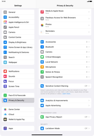 Press App Privacy Report.