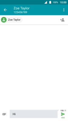 Press the attachment icon.