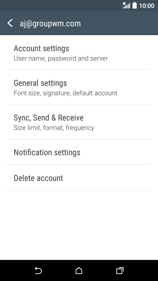 Press Sync, Send & Receive.