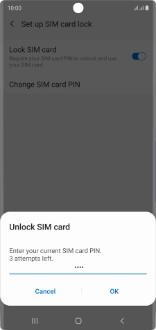 Key in your PIN and press OK.