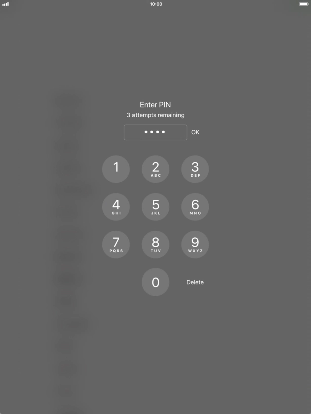 Key in your PIN and press OK.