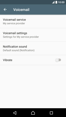 Press Voicemail settings.